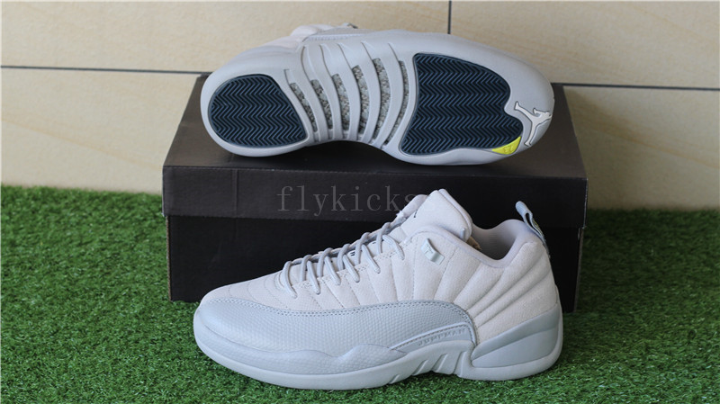 Authentic Air Jordan 12 Wolf Grey Low